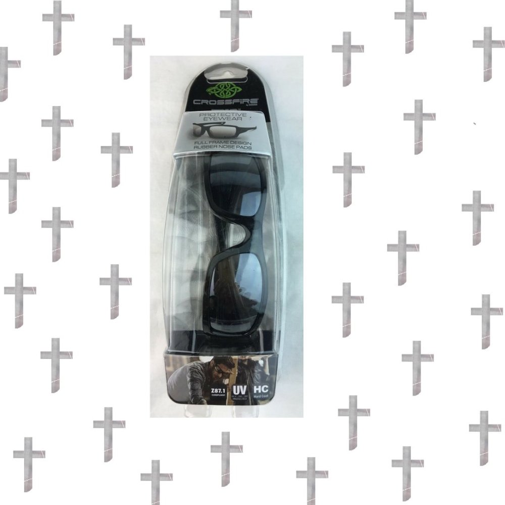 Crossfire Protective Eye Glasses Sliver Miror Lens - Picture 4 of 16